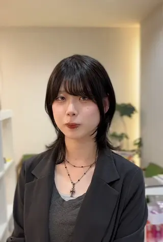 ミディアム カラー 似合わせカット・透明 感カラー👑縮毛矯正のヘアスタイル