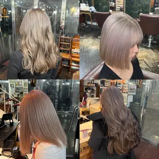 セミロング カラー レイヤー/ボブ/ ミニボブ/AOIのヘアスタイル