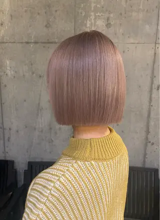 ショート カラー 透明感/韓国風 🤍moeka🤍のヘアスタイル