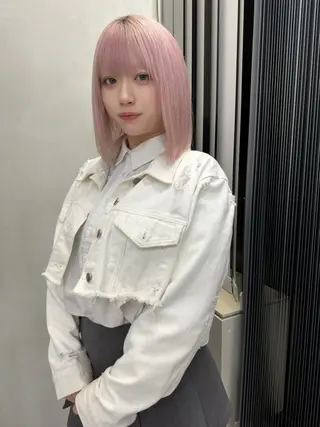 ミディアム カラー ダメージレスブリーチ 専門美容師/クワさんのヘアスタイル