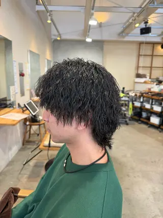 ミディアム パーマ メンズ men's quru.所属・🔥KOSEI🔥 メンズパーマ特化のヘアスタイル