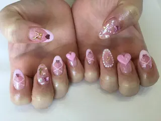 ネイル 💎🐰 saki. m 🐰💎のネイルデザイン