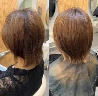 ショート パーマ ブリーチ矯正/ ブリーチ特化mikaのヘアスタイル