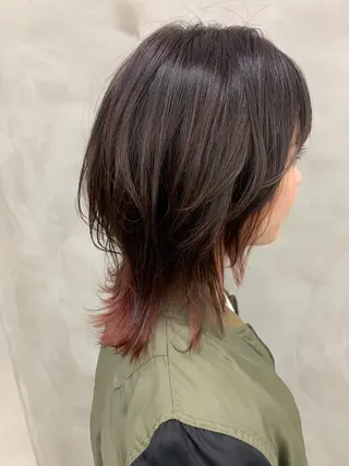 ミディアム カラー ブームボックス所属・🐝ハイトーンカラー hachi🐝のヘアスタイル