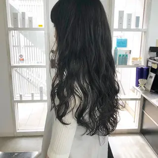 ロング パーマ 榎園 由美のヘアスタイル