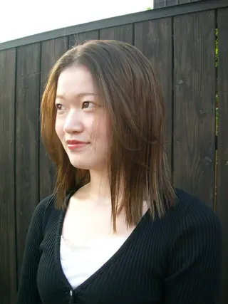 ミディアム カラー Angle所属・長谷川 優光のヘアスタイル