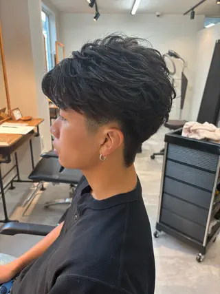 パーマ メンズ 男の理想を叶える🔥 メンズパーマ特化｜関のヘアスタイル