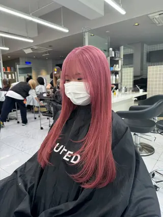 ロング カラー ヘアアレンジ Over hair所属・Over hair_ misakiのヘアスタイル