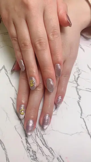 ネイル はな💎ネイル ワンホン、長さ出しのネイルデザイン