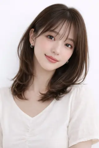 ミディアム カラー ブリーチ無しWカラー 🫧CLUTCH砂川のヘアスタイル