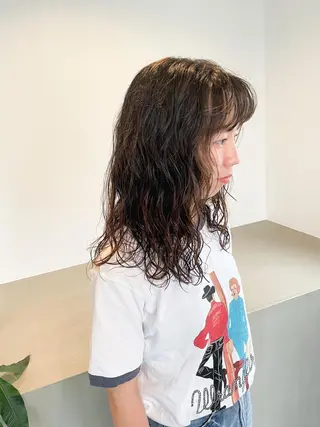 ロング パーマ Takuma Suzuki中目黒のヘアスタイル