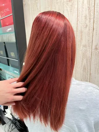 セミロング カラー Lupinus所属・【艶カラー】石山拓人 /ブリーチのヘアスタイル