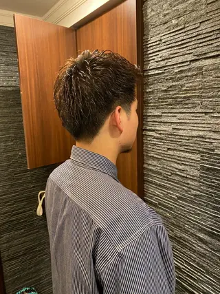 ショート パーマ メンズ 💈ヒロ銀座💈 ✨墓越聖菜✨のヘアスタイル