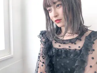 ミディアム シンタニナオト /梅田茶屋町のヘアスタイル