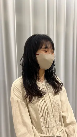 パーマ uka スタイリスト 楠本紗己のヘアスタイル