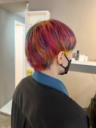 ショート カラー daiki 原宿のヘアスタイル