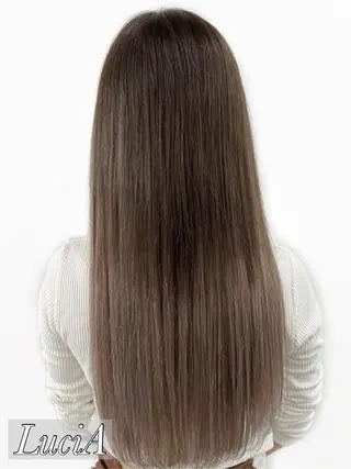 ロング ヘアアレンジ カラー LuciA/エクステ カラーのヘアスタイル