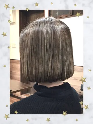 ミディアム カラー Annon プライベートサロンのヘアスタイル