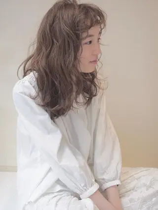 セミロング パーマ 似合わせカット🌿 前川のヘアスタイル