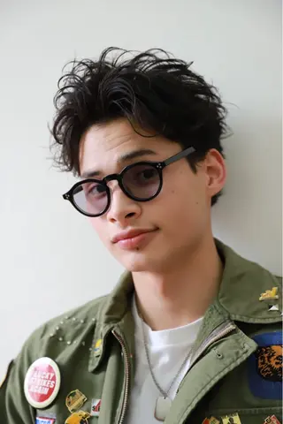 パーマ 毛流れフェザー スタイル🔹竹内凌のヘアスタイル