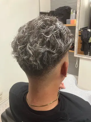 パーマ メンズ メンズ特化/パーマ/ フェードWATARUのヘアスタイル