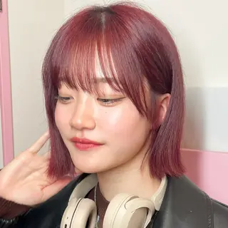 カラー 🎀ミルクティー/暖 色×レイヤー/マリアのヘアスタイル