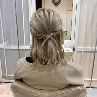 ミディアム ハイトーン/ブリーチ 栄/Sayakaのヘアスタイル