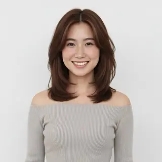 ミディアム カラー KIZU 髪質改善 オカルト怪談のヘアスタイル