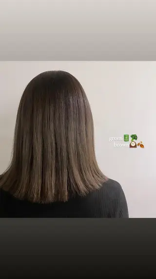 カラー いまかわ ゆなのヘアスタイル