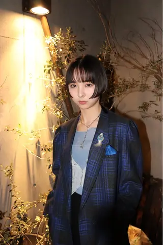 ショート カラー 似合わせカット /パーマ岡本淳平のヘアスタイル