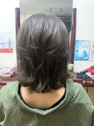 ミディアム カラー 後藤 弓佳のヘアスタイル