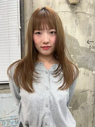 ロング ヘアアレンジ yu /透明感 カラー/caseyのヘアスタイル