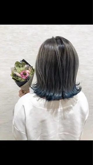 ミディアム カラー レイヤーカット/髪質 改善/矯正🤍吉田のヘアスタイル