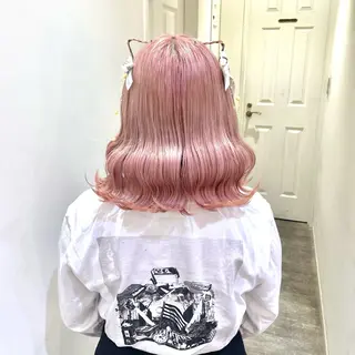ヘアアレンジ ハイトーンカラー/ 長さだし🐇きょうかのヘアスタイル