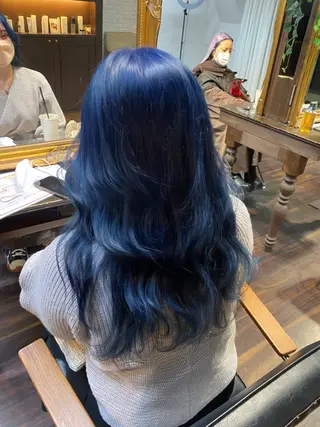 ロング カラー デザインカラー/ハイ トーン/konomiのヘアスタイル
