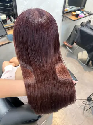 ミディアム カラー 透明感カラー ✨ 韓国艶髪💗菅原のヘアスタイル