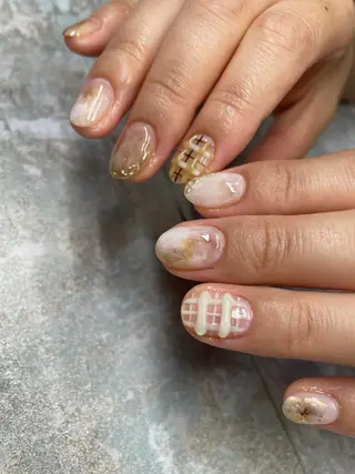 ロング カラー ヘアアレンジ キッズ ネイル マツエク・マツパ 福田 加奈のネイルデザイン