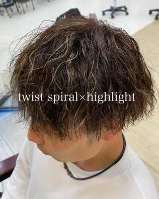 カラー メンズ 年間2000名担当◎ パーマ職人/仲原佑樹のヘアスタイル