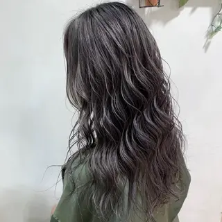 ロング カラー mimiiy梅田 中崎町ハイトーンのヘアスタイル