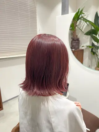 ミディアム カラー ボブ/レイヤー /河内温太のヘアスタイル