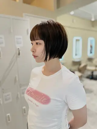 ショート カラー opus 店長大和 レイヤー/赤み消しのヘアスタイル