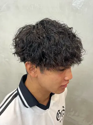 ショート パーマ メンズ fifth / 山下 和輝 海外風スタイルのヘアスタイル