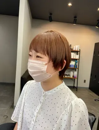 ショート 【salon Def】所属・韓国風・透明感カラー 💫ami💫のヘアスタイル