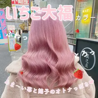 セミロング カラー ヘアアレンジ メンズ 韓国ヘア特化💍 tiam💍ブリーチのヘアスタイル