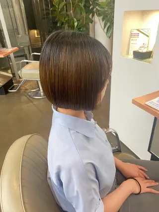 ショート DIFINOaoyama所属・🎧ayaka/ボブ /透明感カラー🩵のヘアスタイル