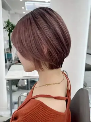 カラー ミディアム 女性専用サロン梅田 髪質改善カラーakiのヘアスタイル