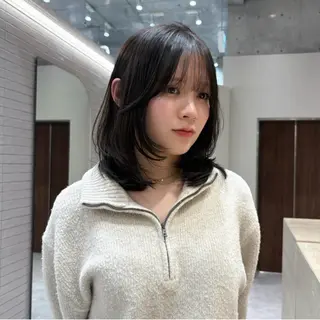 ロング カラー ナツミ/透明感カラー /酸性ストレートのヘアスタイル