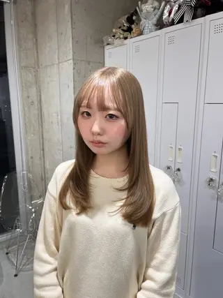 カラー nico所属・KANNA🩵 nico 東心斎橋のヘアスタイル