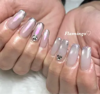 ネイル 浮きにくいフィルイン ｜上品シンプルネイルのネイルデザイン