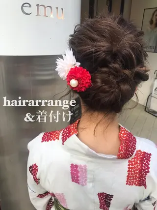 ミディアム ヘアアレンジ GO TODAY シェアサロン 渋谷Lit店所属・CHIHIRO 渋谷Litのマツエク・マツパデザイン